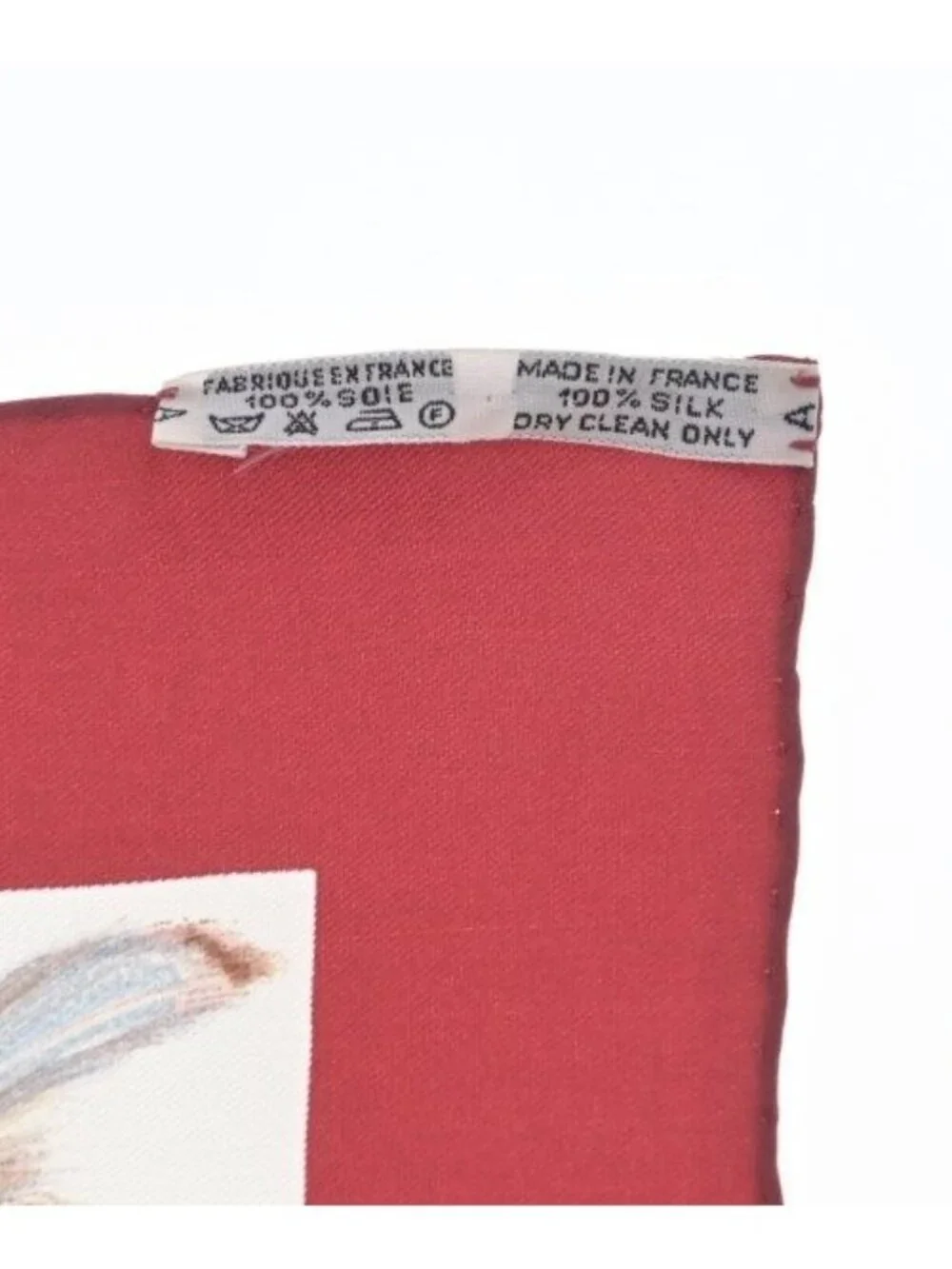 Hermes Bandana Scarf White